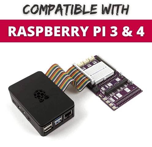 Maker HAT Base for Raspberry Pi 500/400 by Cytron - The Pi Hut