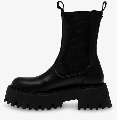 Steve Madden - Černé dámské kožené kotníkové boty Steve Madden Obtain | ZOOT.cz