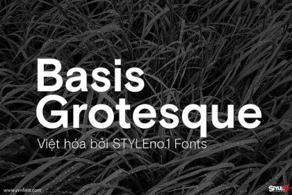 [Việt hóa] SVN-Basis Grotesque (12 fonts) - STYLEno.1 Fonts