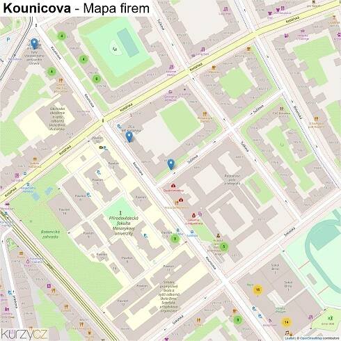 Kounicova - mapy | Kurzy.cz