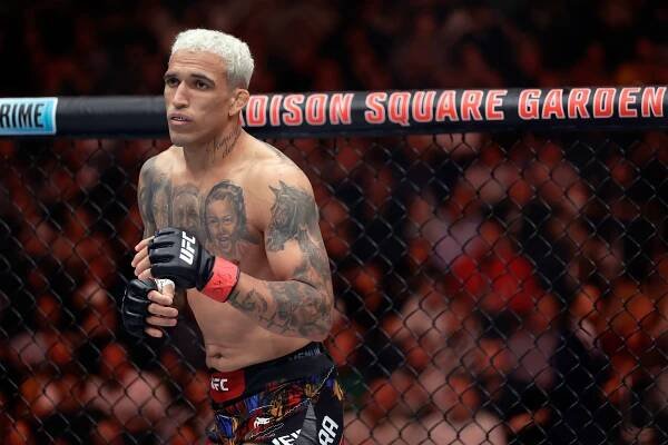 UFC fighter Charles Oliveira in action at UFC 309.