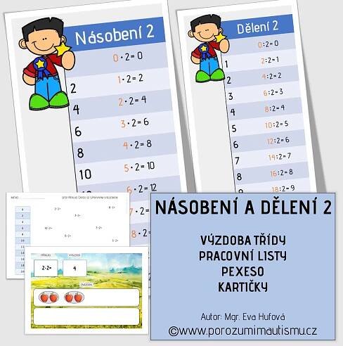 Násobení a dělení 2 - E-shop Porozumím autismu