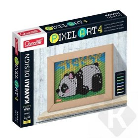 Quercetti Pixel Art 4 Kawaii Panda – mozaika z kolíčků | Kuma.cz