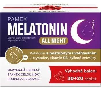 Pamex Pharmaceutical Melatonin All Night, 30+30 tbl.