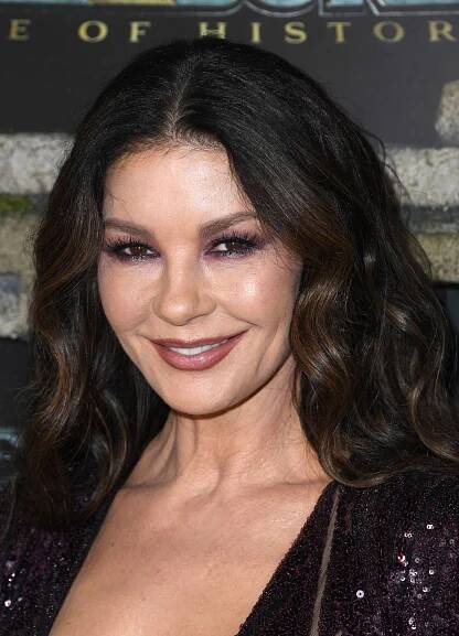 Catherine Zeta-Jones arrives at the Disney+ Original Series "National Treasure: Edge Of History" Red Carpet Event at El Capitan Theatre on December 05, 2022 in Los Angeles, California