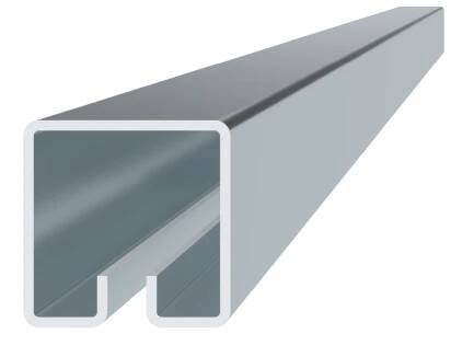 Pozinkovaný profil tvaru U, s drážkou 7.5mm, cena za 1ks (6m), rozměr: 40x40mm, materiál: DX51D+Z100