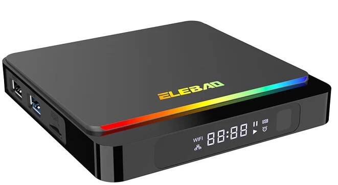 Patent design Android 11 S905X4 2.4/5G dual band wifi 8K AV1 decode with Dynamic RGB light smart tv box
