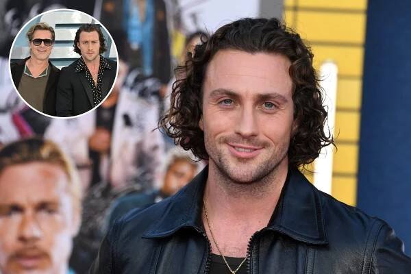 Aaron Taylor-Johnson says his costar Brad Pitt has a “good” list and “s--” list of actors he will and won’t work with.