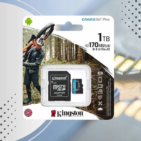 Paměťová karta micro SD SDXC 1TB KINGSTON Go! Plus 170MB/S Pro dron kamery Typ karty SDXC