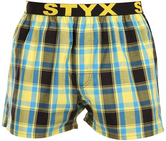 Pánské trenky Styx sportovní guma vícebarevné  L, trenýrky