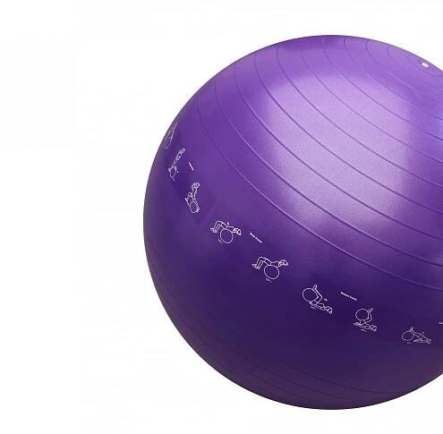 Gymnastický míč PROIRON Printed Yoga Ball - 65 cm, PURPLE | 360globalfitness.cz