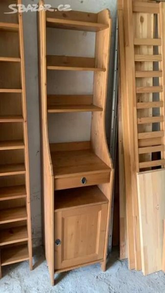 Ikea Leksvik komoda - knihovna antik Hemnes masiv - Praha - Bazar