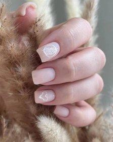 Matte Nude Nails