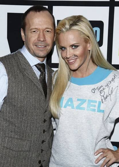 Donnie Wahlberg and Jenny McCarthy at "Watch What Happens Live" in 2012. | Source: Getty Images
