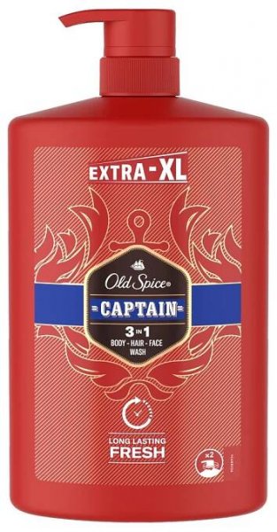 OLD SPICE Sprchový gel a šampon Captain 1000 ml