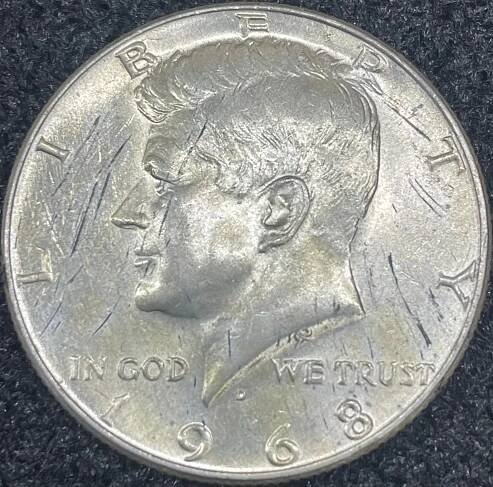 Kennedy Half Dollar - Spojené státy americké, 1968