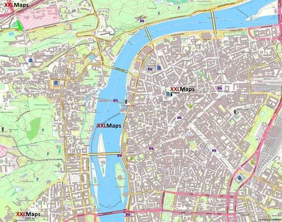 Mapa centra Praha