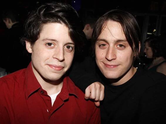 Christian Culkin and brother Kieran Culkin attend the The Starry Messenger cast party at Montenapo Restaurant on November 16, 2009 in New York City