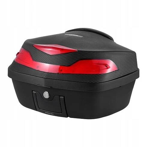 Kufer Motocyklowy 48L Uniwersalna Torba PP Materiał Wodoodpornej Czarny