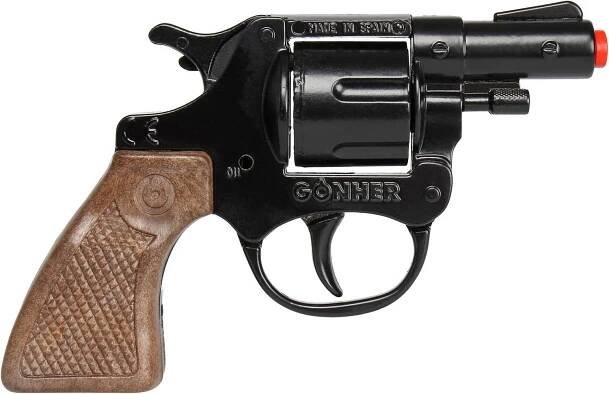 Gonher Policejní revolver kovový černý 8 ran