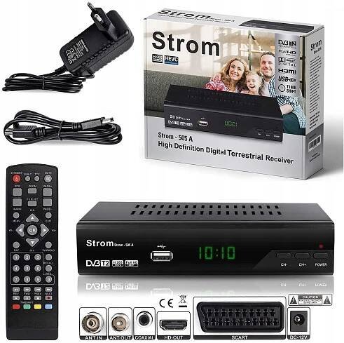 Pozemní televizní tuner Strom 505M DVB-T2 FullHD