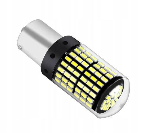 ŽÁROVKA 144 LED BA15S P21W 1156 ZPĚTNÝ ULTRA VÝKON