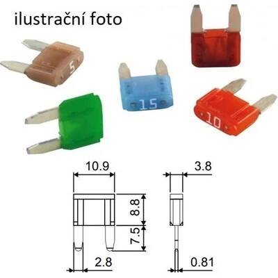 Pojistka nožová Mini 15A 1ks od 3,27 Kč - Heureka.cz