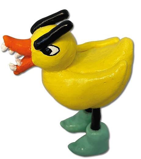 Angry Duck Resin Figure Toy