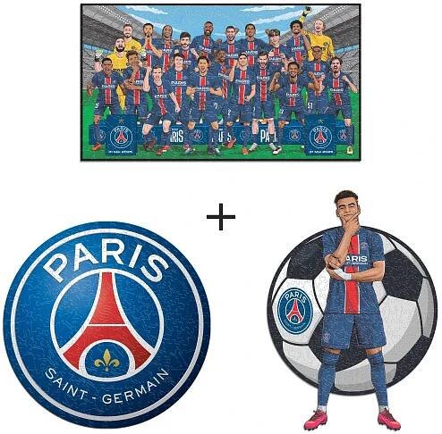 3 PACK Paris Saint-Germain FC® Logo + Team + Doué