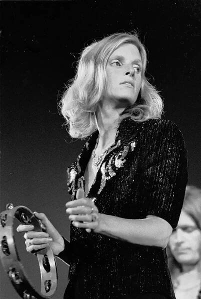 Linda McCartney with Wings in France in 1972