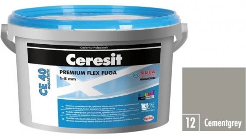 Ceresit Flexibilní spárovací hmota CE 40 Aquastatic Cementgrey, 2 kg