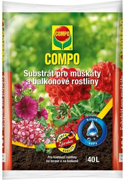 COMPO Substrát pro muškáty a balkonové rostliny 40 l nakoupit u OBI
