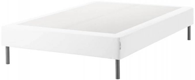 ESPEVÄR Sprung mattress base with legs - white 140x200 cm
