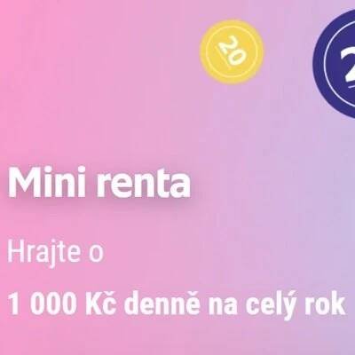 Mini renta [Loterie od Sazky s každodenní rentou na celý rok]