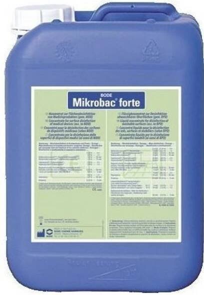 Mikrobac forte dezinfekční přípravek na povrchy bez obsahu aldehydů 5l