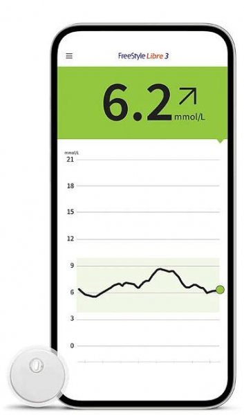 FreeStyle Libre 3 app screen image