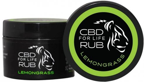 CDB for Life Lemongrass Topical Rub