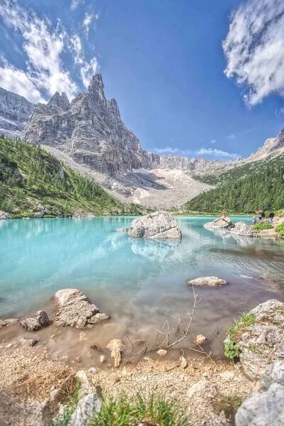 Lago di Sorapiss, Les Dolomites, Italie, août 2021 - Bouilleurdephoto