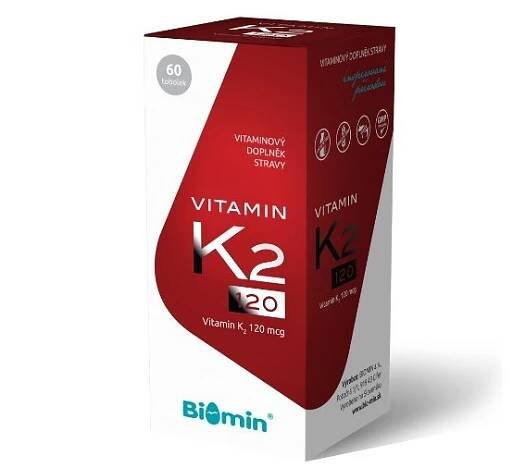 Biomin Vitamín K2 120 mcg 60 tob. - MJ-KrasaZdravi.cz