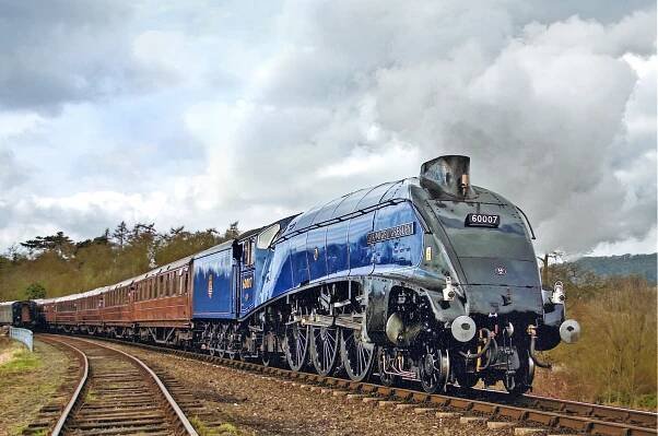 Sir Nigel Gresley at Bewdley South 6-3-2009 Spring Steam Gala. Alan  Corfield