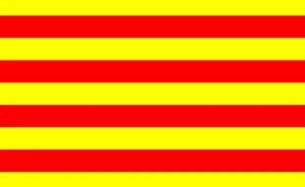 Flagge Kataloniens — Stockbild