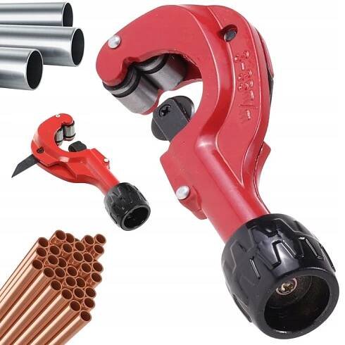 ŘEZAČKA NŮŽKY NA TRUBKY 3-35mm na MĚDĚNÉ OCELOVÉ trubky ALU + ODHROTOVAČ