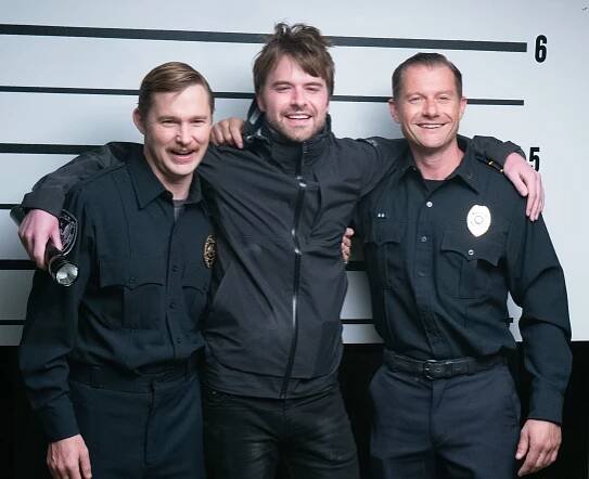 Brian Geraghty, the director Henry Dunham, James Badge Dale, The Standoff at Sparrow Creek