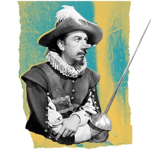 Photo illustration of José Ferrer in 'Cyrano de Bergerac.'