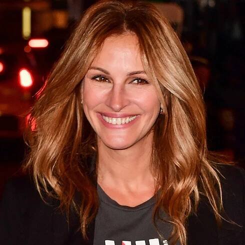 Julia Roberts Shows Off Light Blonde Hair at Homecoming Press Event