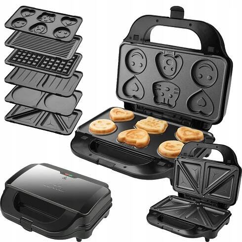 SENDVIČOVAČ MULTIFUNKČNÝ 6V1 GRIL VAFLÍ PANINI KOLÁČIK TOAST XL ETA SORENTO