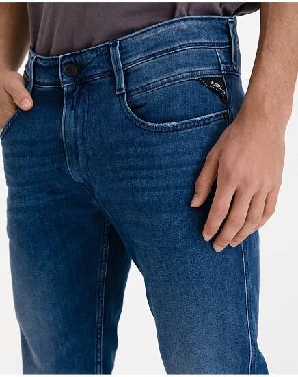 Modré pánské slim fit džíny Replay Anbass | Modio.cz
