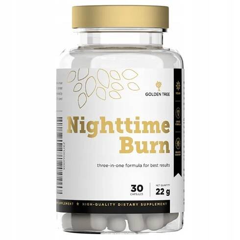Golden Tree Nighttime Burn Spalovač tuků bez kofeinu 30 kapslí