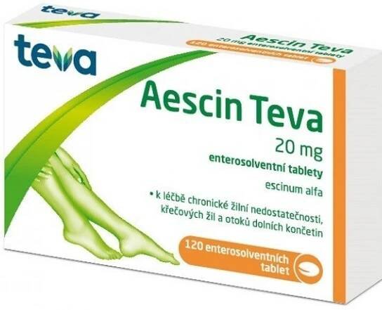Teva Aescin 20 mg 120 tablet