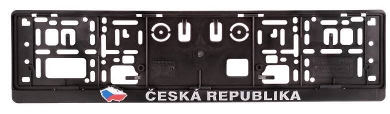 Podložka pod SPZ ČESKÁ REPUBLIKA 3D, sada 2ks - DO SPZCR3D